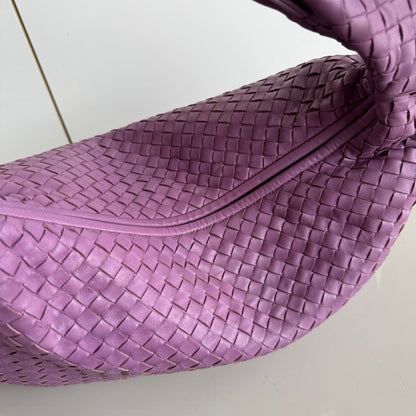 Bottega Veneta Hobo Bag Lambskin leather Lilac Lavender Purple Medium 47cm