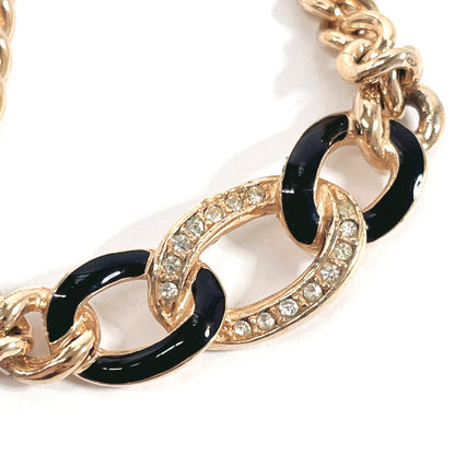 Christian Dior Necklace Metal, Rhinestone gold