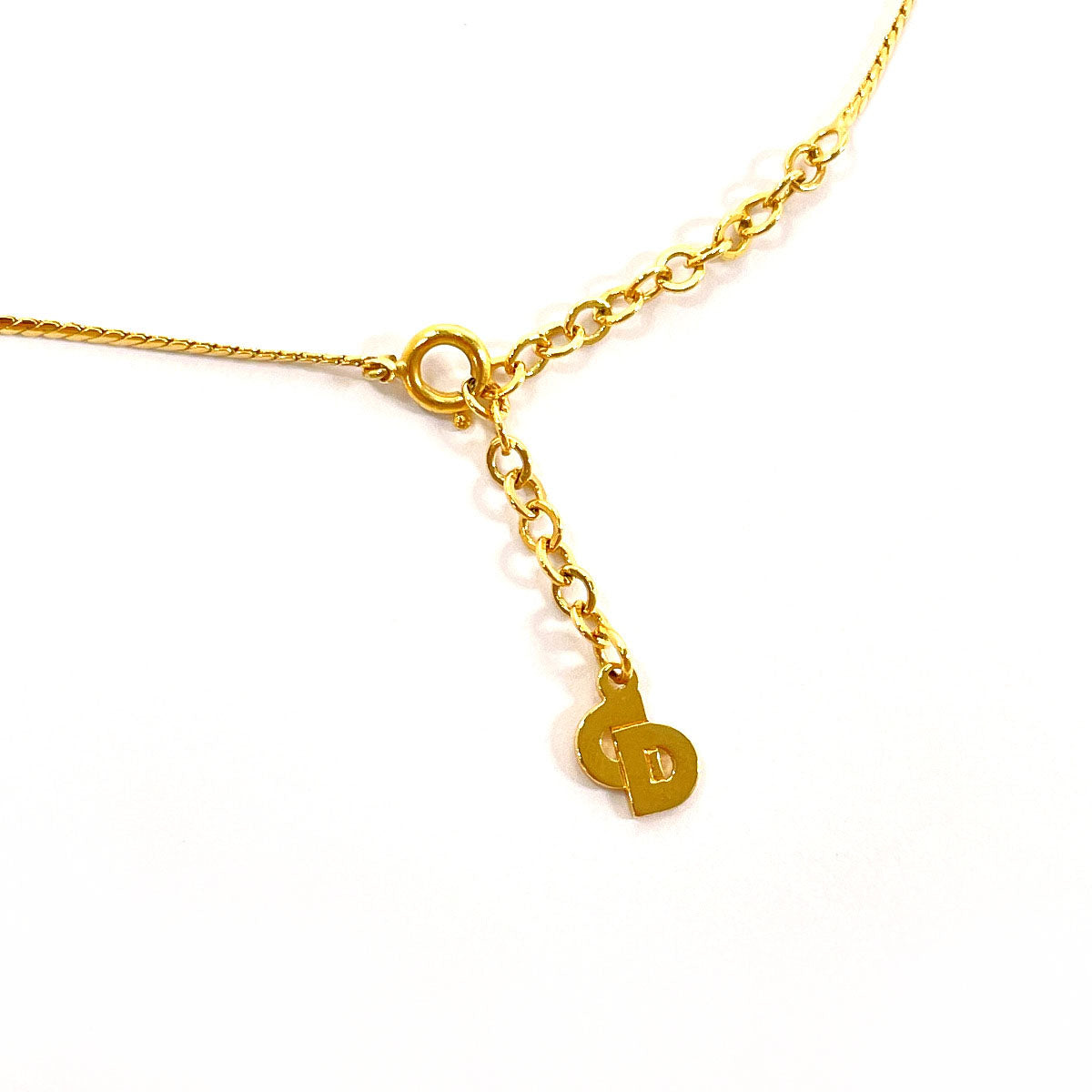 Christian Dior Necklace Metal, Rhinestone gold