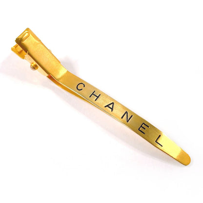 CHANEL Other accessories Gold Plated gold logo Barrette