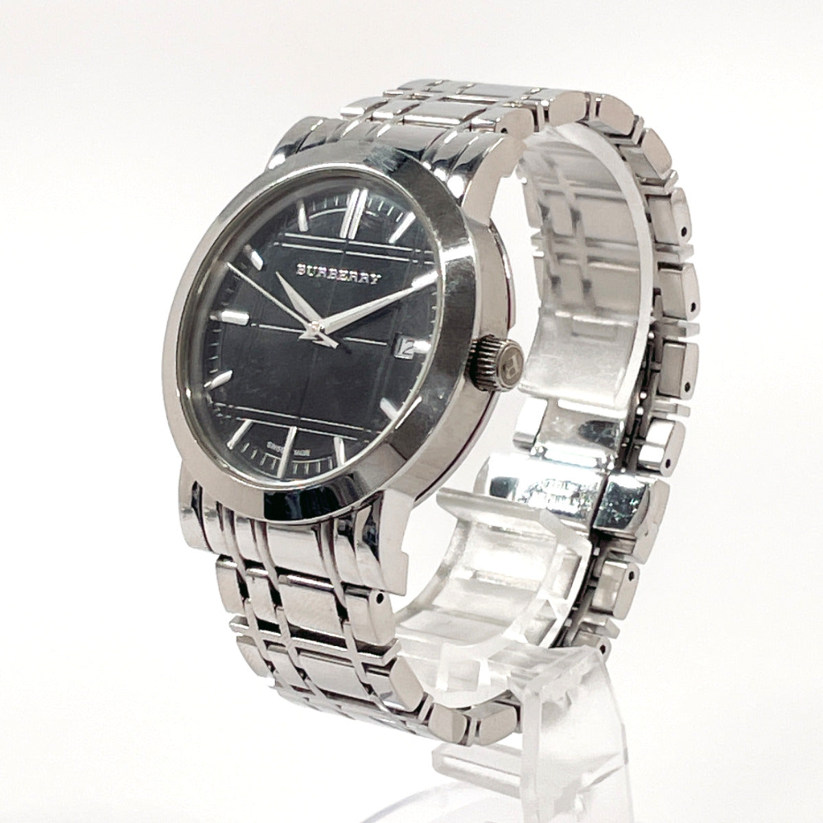 BURBERRY Watches Quartz BU1364 Stainless Steel Silver black dial