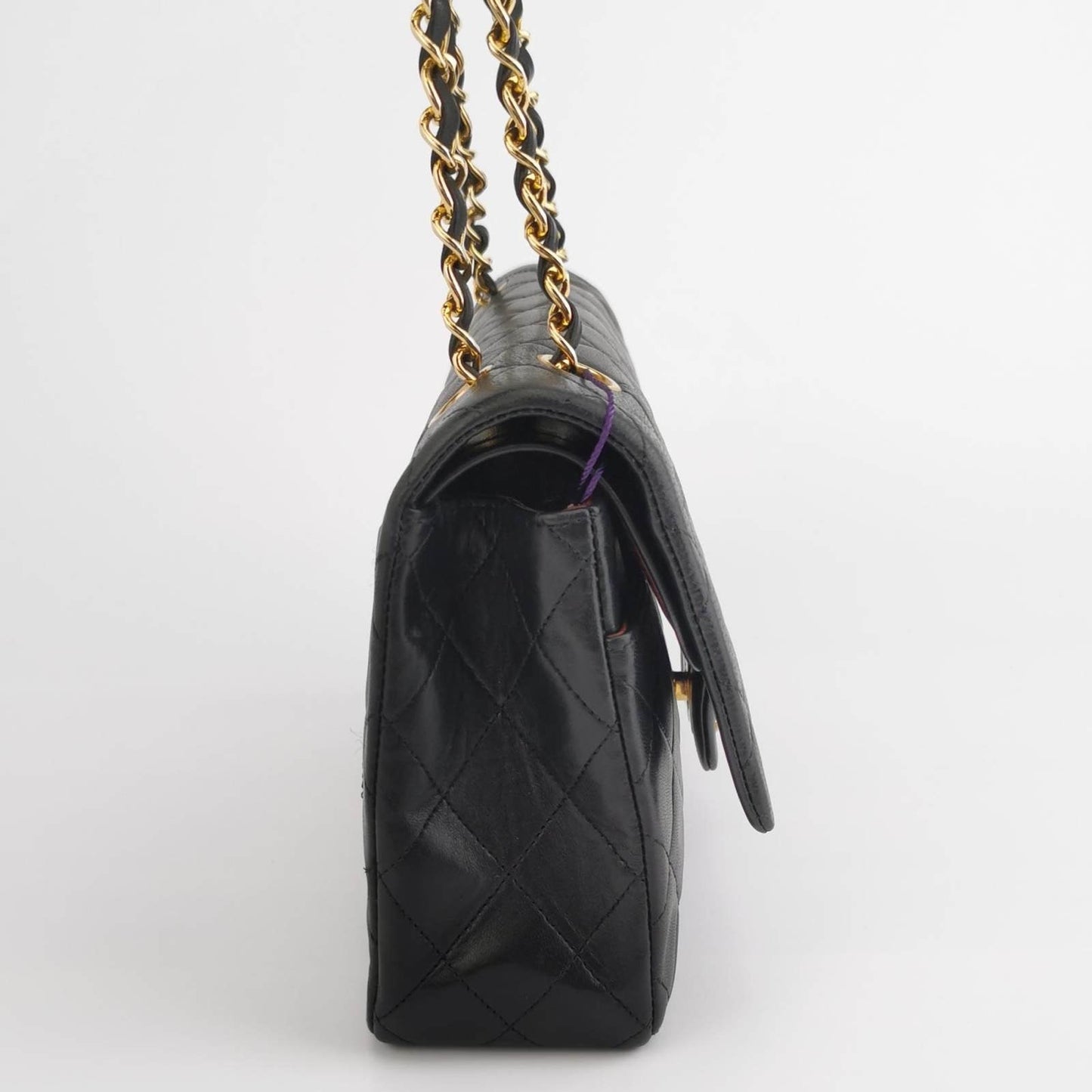 Chanel Classic Flap Vintage Black Lambskin Leather with 24k Gold Hardware