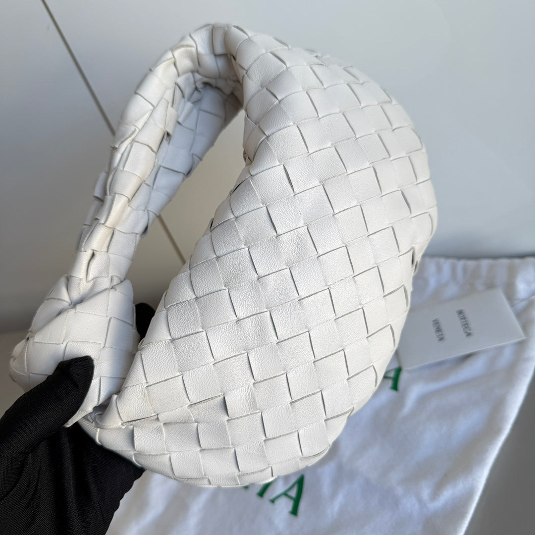 Bottega Veneta Jodie Mini White Leather Gold Hardware