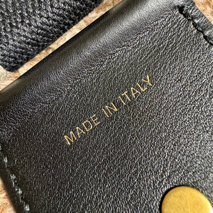Dior Saddle Strap black canvas with Dior Logo