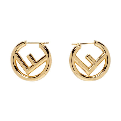 FENDI F IS FENDI HOOP EARRINGS