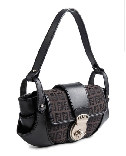 FENDI FF ZUCCHINO COMPLIATION SHOULDER BAG