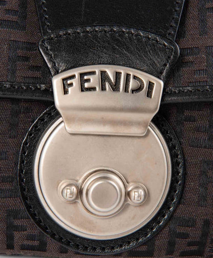 FENDI FF ZUCCHINO COMPLIATION SHOULDER BAG
