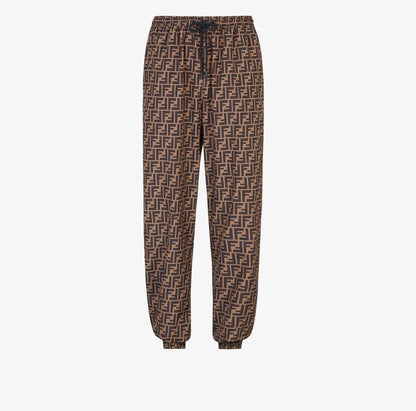 FENDI FF NYLON JOGGING TRACK PANTS