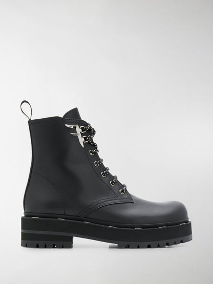 FENDI FFREEDOM BIKER STYLE BOOTS
