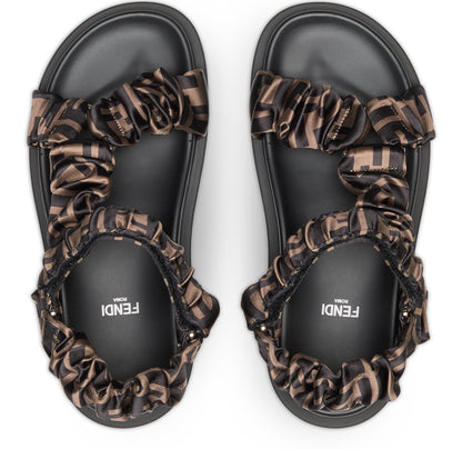 FENDI FF FEEL LOGO SPORT SANDALS