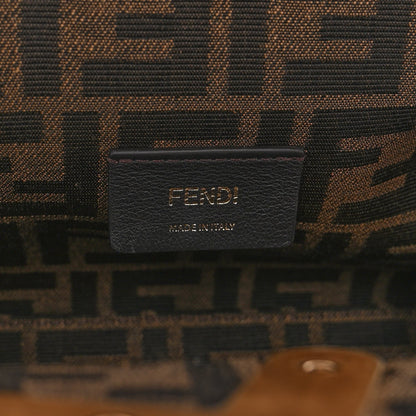 FENDI FENDI FIRST SMALL INTERLACED LEATHER BAG