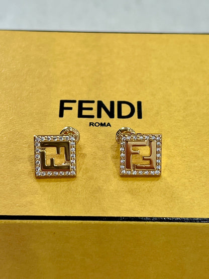 FENDI FF FOREVER STUD EARRINGS
