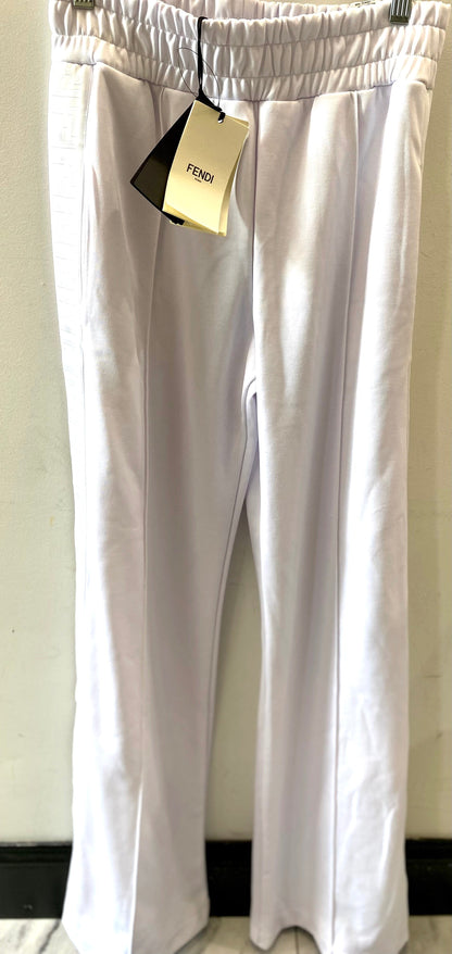 FENDI WIDE LEG FENDIRAMA JOGGERS WITH SIDE MONOGRAM BAND