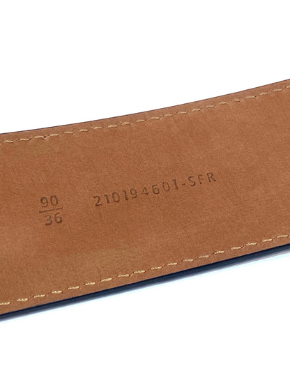 FENDI FF LOGO BUCKLE LEATHER BELT