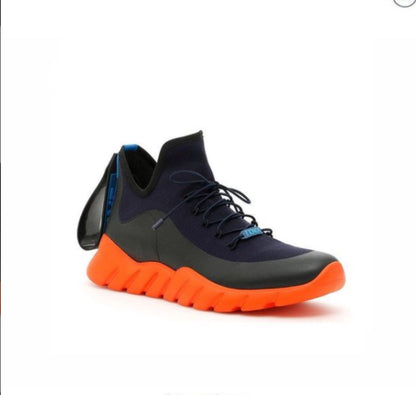 FENDI MEN'S RUNWAY HIGH-TOP SCUBA SNEAKERS
