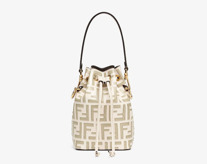 FENDI MINI ZUCCA MON TRESOR BUCKET BAG