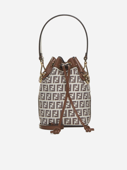 FENDI FF MINI MON TRÃSOR BUCKET BAG WITH SHOULDER STRAP