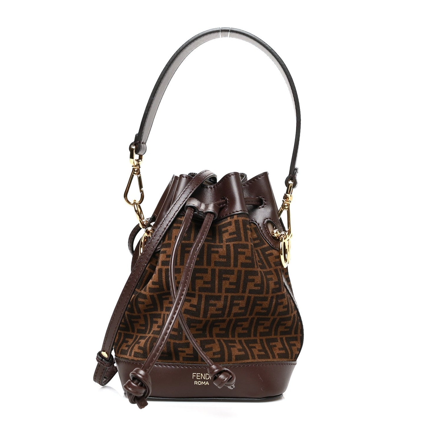 FENDI FF MINI  MON TRÃSOR BUCKET BAG WITH SHOULDER STRAP