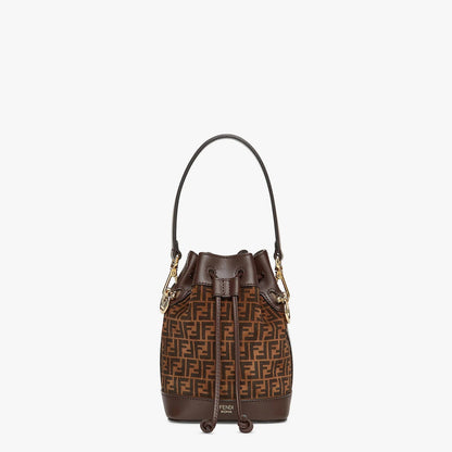 FENDI FF MINI  MON TRÃSOR BUCKET BAG WITH SHOULDER STRAP