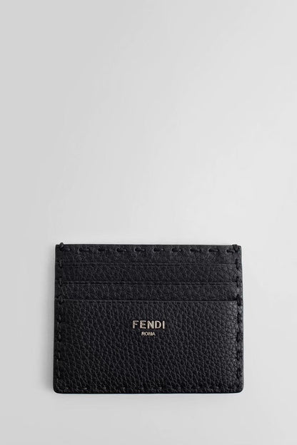 FENDI SELLERIA CALFSKIN LEATHER CARD HOLDER