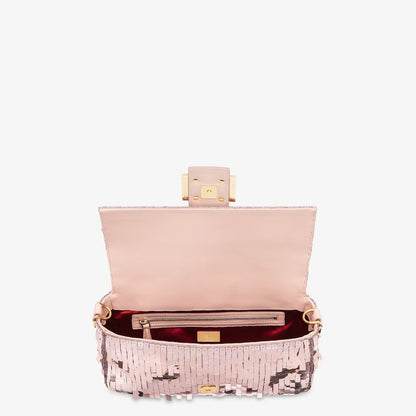 FENDI SEQUIN BAGUETTE SHOULDER BAG