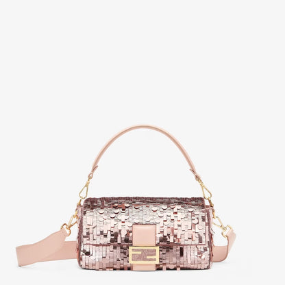 FENDI SEQUIN BAGUETTE SHOULDER BAG