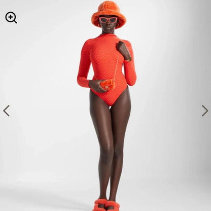 FENDI X SKIMS LONG SLEEVS BODYSUIT