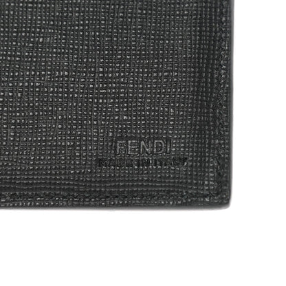 FENDI VITELLO ELITE GRANITE MONSTER EYES BI-FOLD WALLET