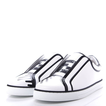 FENDI X JOSHUA VIDES NAPPA LEATHER FF SLIP-ON SNEAKERS