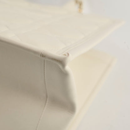 Dior Medium Book Tote Macrocannage Calfskin Cream