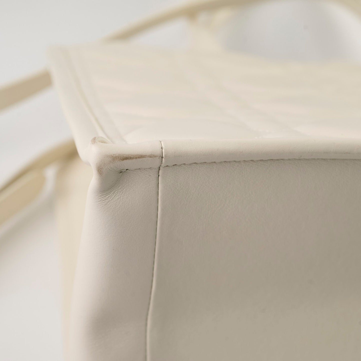 Dior Medium Book Tote Macrocannage Calfskin Cream