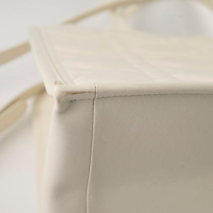 Dior Medium Book Tote Macrocannage Calfskin Cream