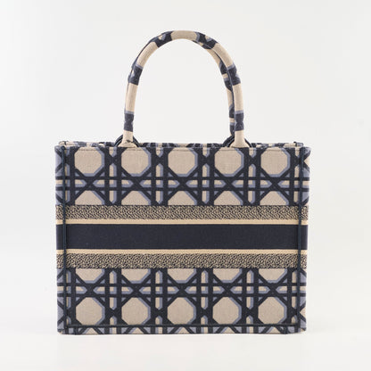Christian Dior Medium Book Tote Macrocannage Navy
