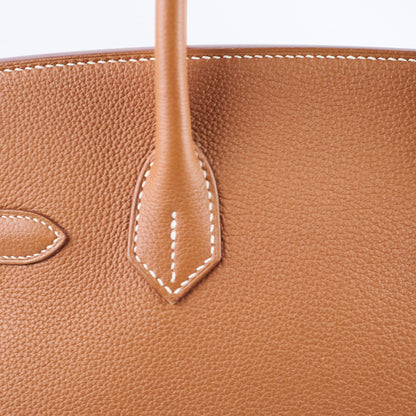 Hermes Birkin 30 Gold Togo Palladium HW X Stamp
