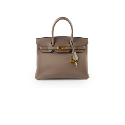 Hermes Birkin 30 Epsom Gris Tourterelle Stamp C