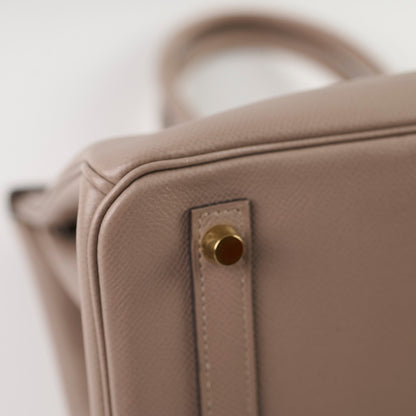 Hermes Birkin 30 Epsom Gris Tourterelle Stamp C