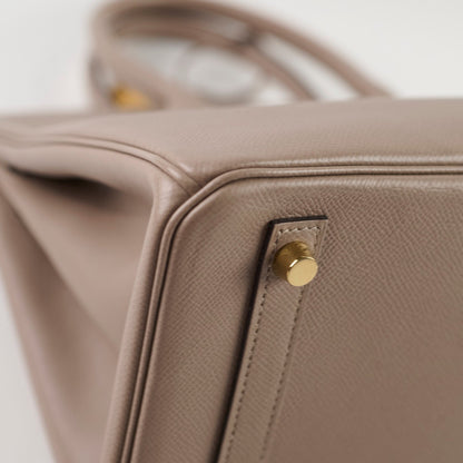 Hermes Birkin 30 Epsom Gris Tourterelle Stamp C
