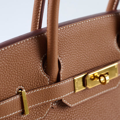 Hermes Birkin 30 Gold GHW C Stamp