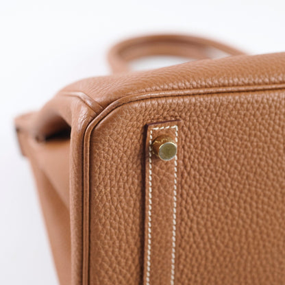 Hermes Birkin 30 Gold GHW C Stamp