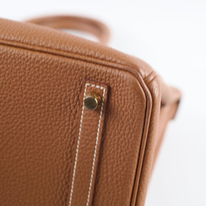 Hermes Birkin 30 Gold GHW C Stamp