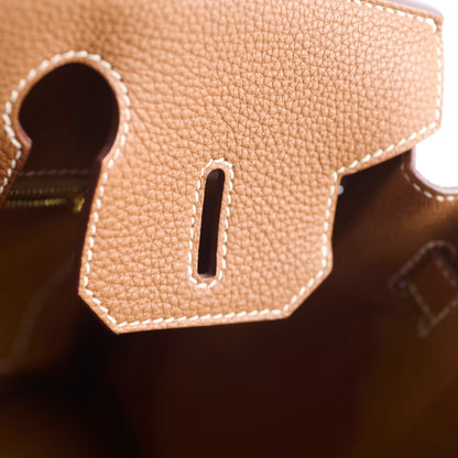 Hermes Birkin 30 Gold GHW C Stamp