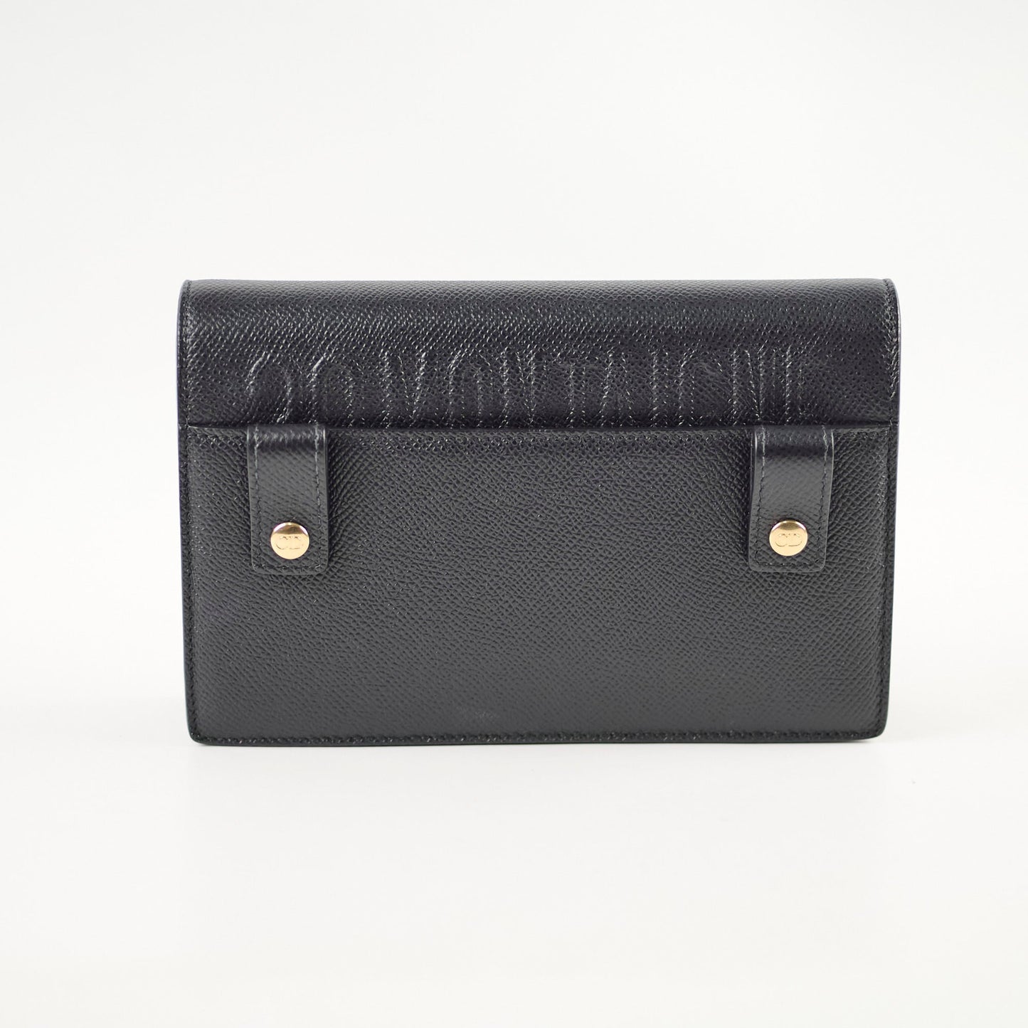 Christian Dior 2 in 1 30 Montaigne Pouch Black Calfskin