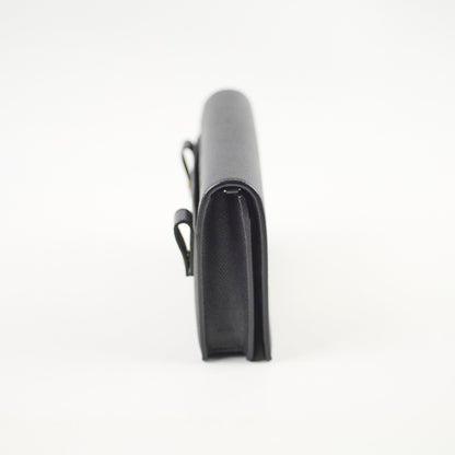 Christian Dior 2 in 1 30 Montaigne Pouch Black Calfskin