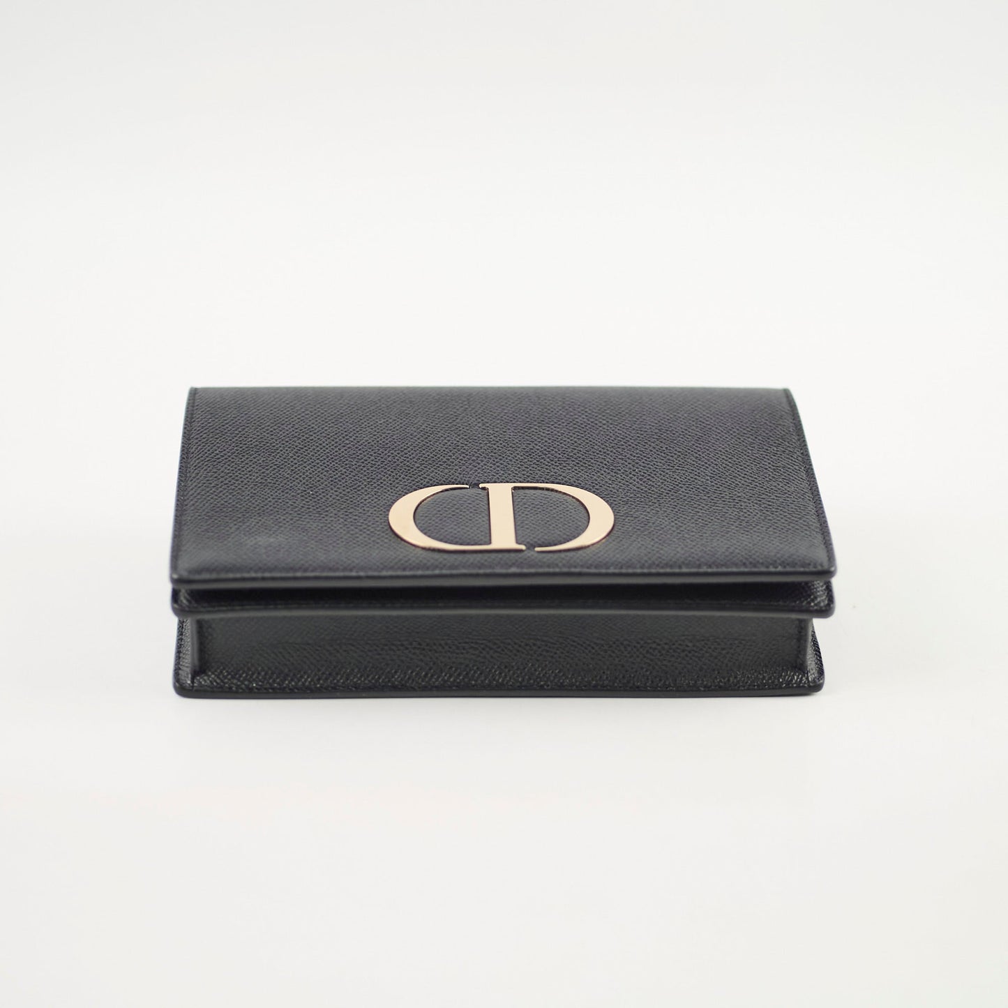 Christian Dior 2 in 1 30 Montaigne Pouch Black Calfskin