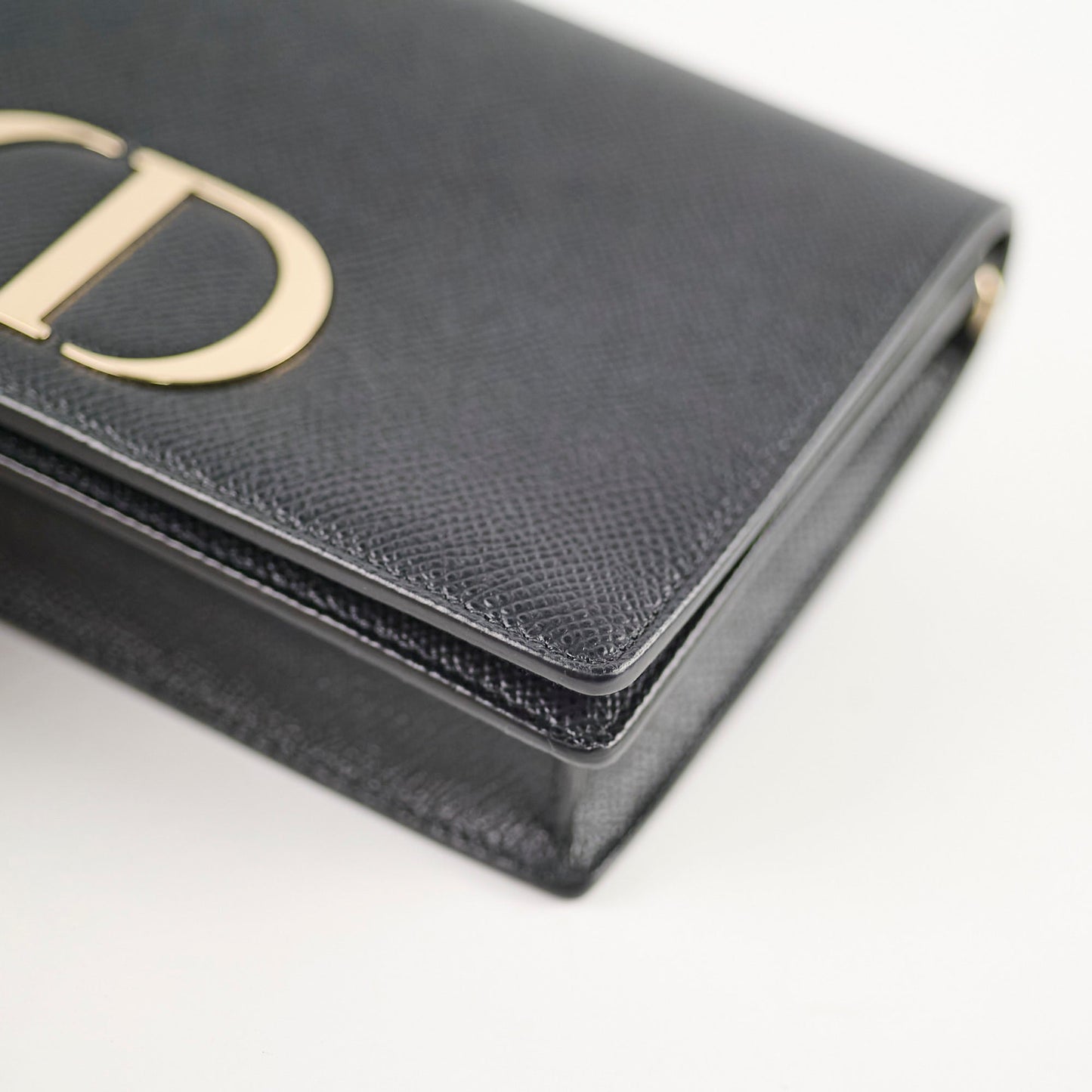 Christian Dior 2 in 1 30 Montaigne Pouch Black Calfskin