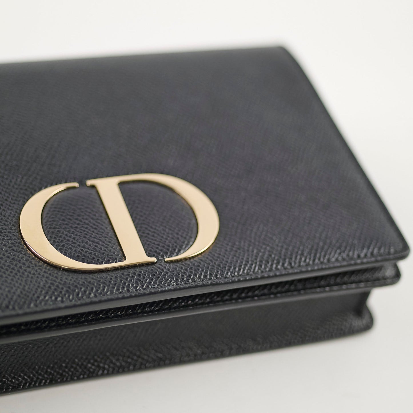 Christian Dior 2 in 1 30 Montaigne Pouch Black Calfskin