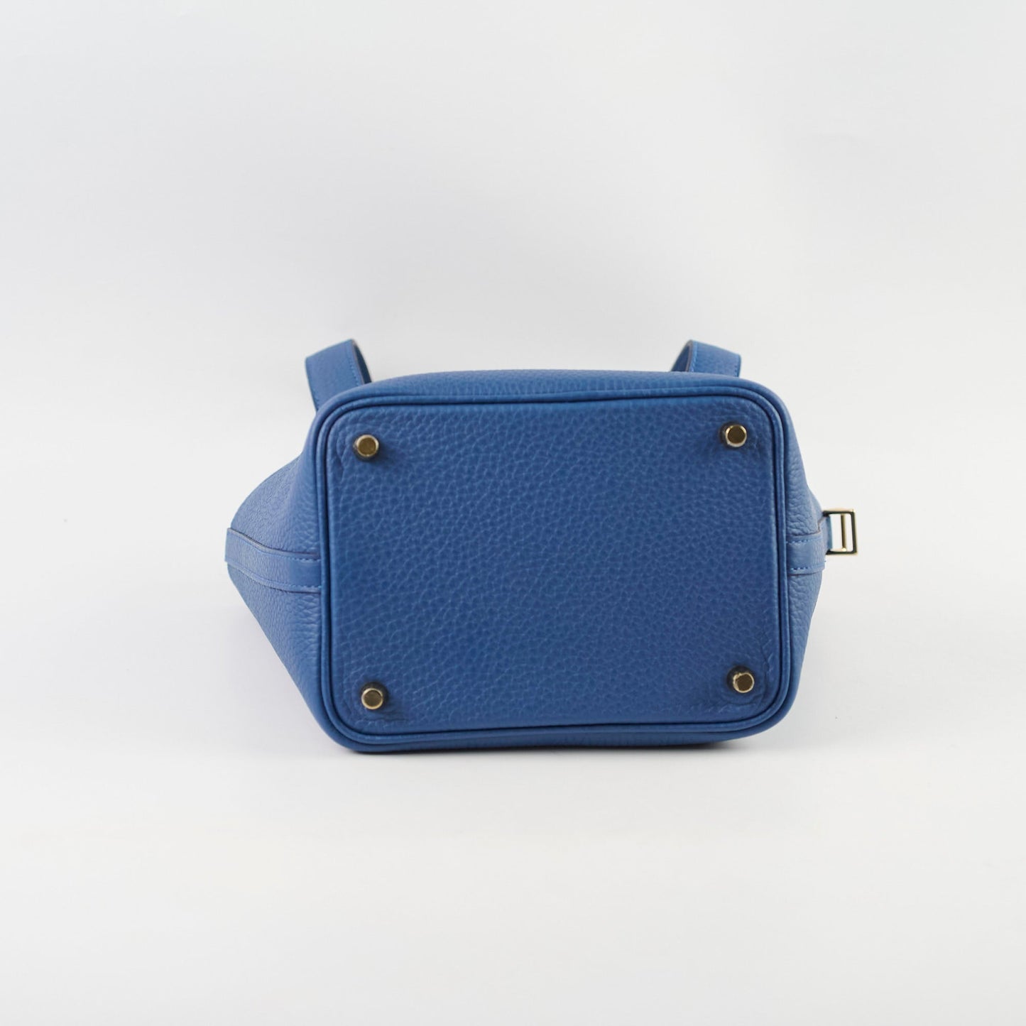 Hermes Picotin 18 Clemence Blue Tie - Stamp W