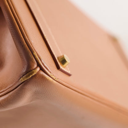 Hermes Birkin 40 Epsom GHW Gold Stamp O Square