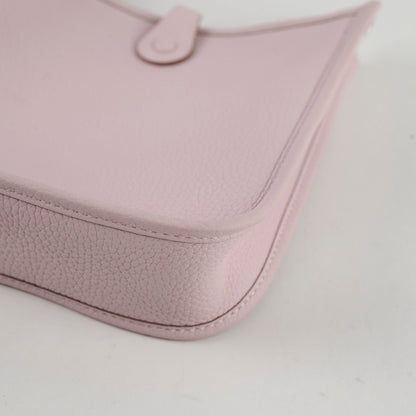 Hermes Mini Evelyne Clemence Mauve Pale W Stamp