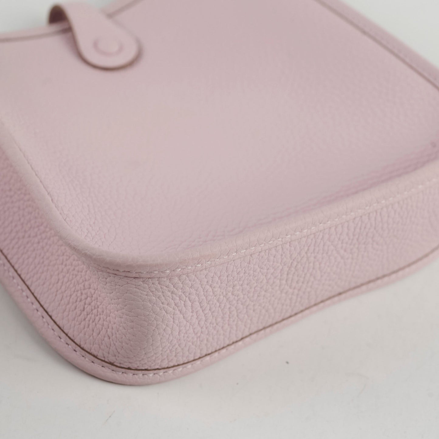 Hermes Mini Evelyne Clemence Mauve Pale W Stamp